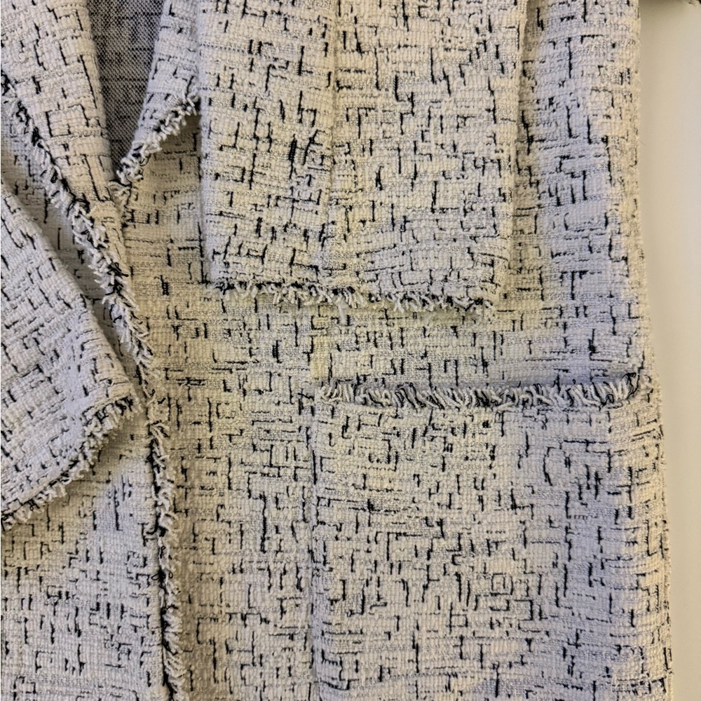 Max Studio Cream and Black Textured Jacket - Picture 2 of 2